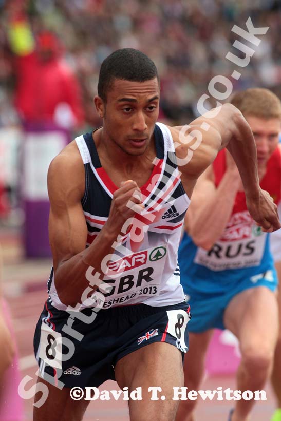 Andrew Osagie (GB) in the 800 metres at the European Athletics Team Championships.